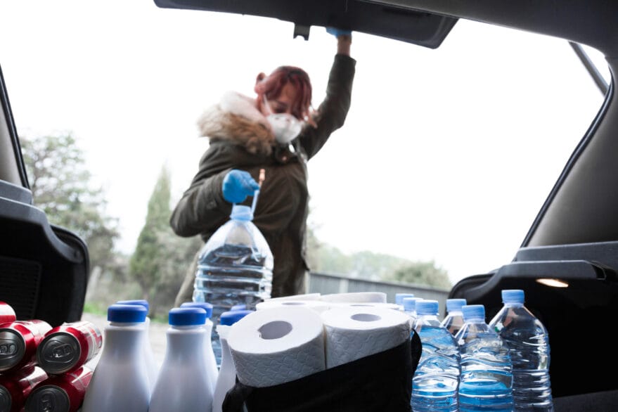 Water stored in cars