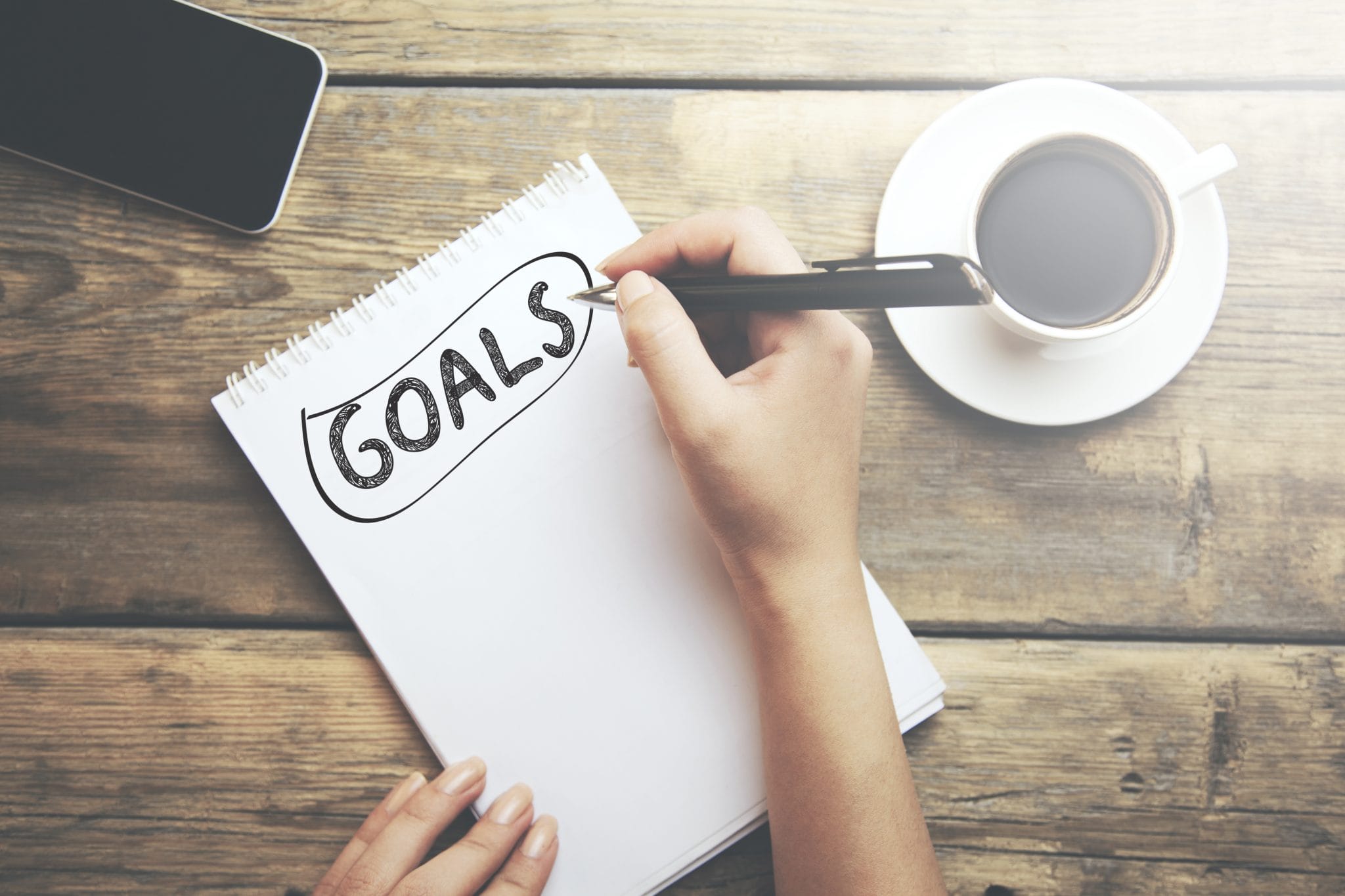 Write down your goals