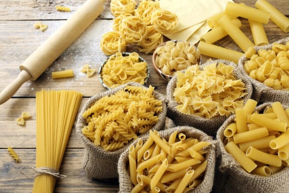 Thumbnail image of Top,View,Various,Types,Of,Italian,Pasta,Rustic,Background