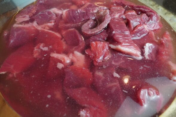 Brining meat for pemmican