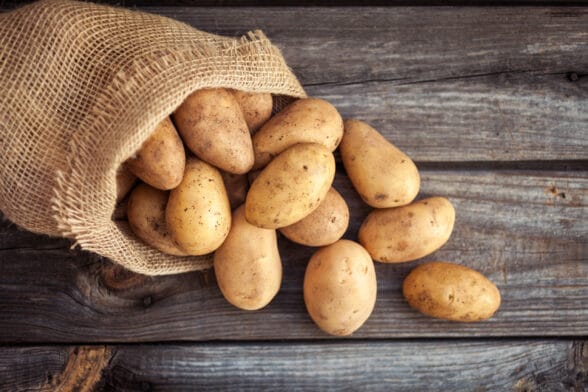Thumbnail image of Raw,Potato,Food,.,Fresh,Potatoes,In,An,Old,Sack