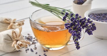 Tea made from lavender for mead