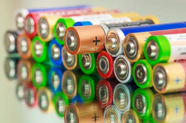 Thumbnail image of Closeup,Of,Pile,Of,Used,Alkaline,Batteries.,Close,Up,Colorful