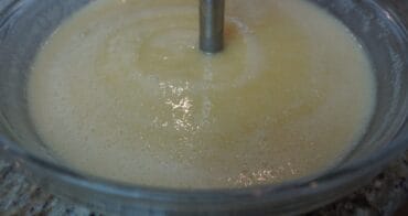 Soap trace pudding like consistency