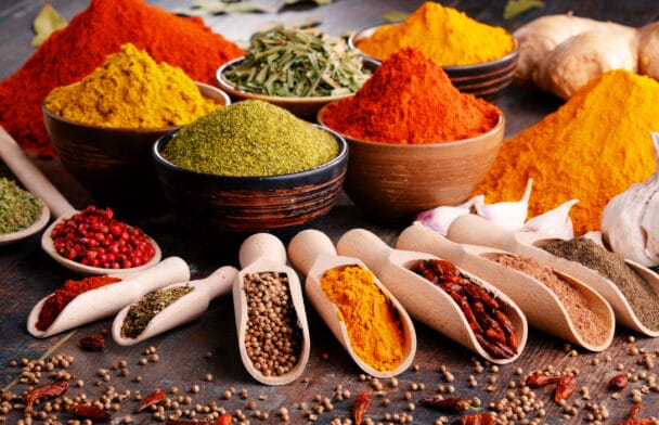 Thumbnail image of Variety,Of,Spices,And,Herbs,On,Kitchen,Table.