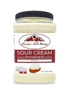 Powdered, long shelf life sour cream