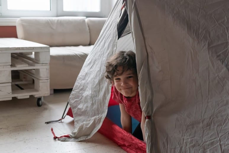 Kid In Tent