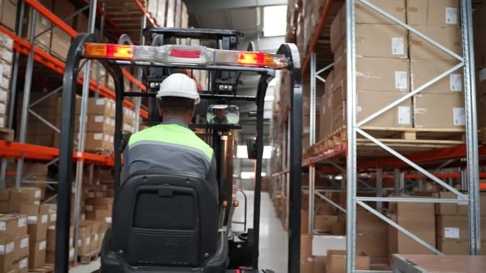 Man Working In A Warehouse