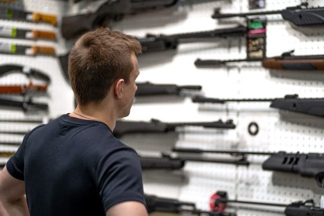 Man In A Gun Store